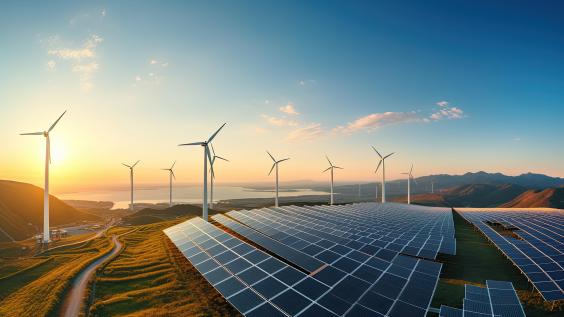 Solar cell in solar farm